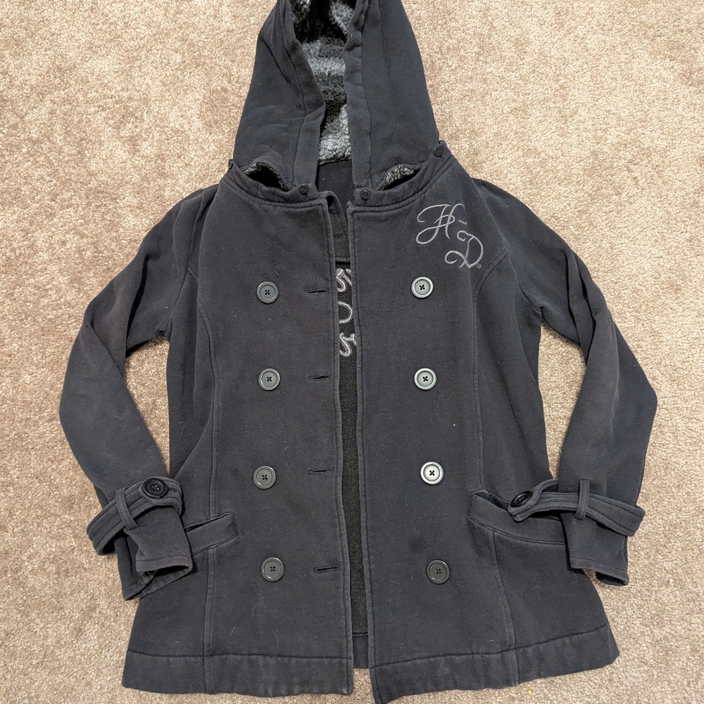 Women's Black Hooded Jacket